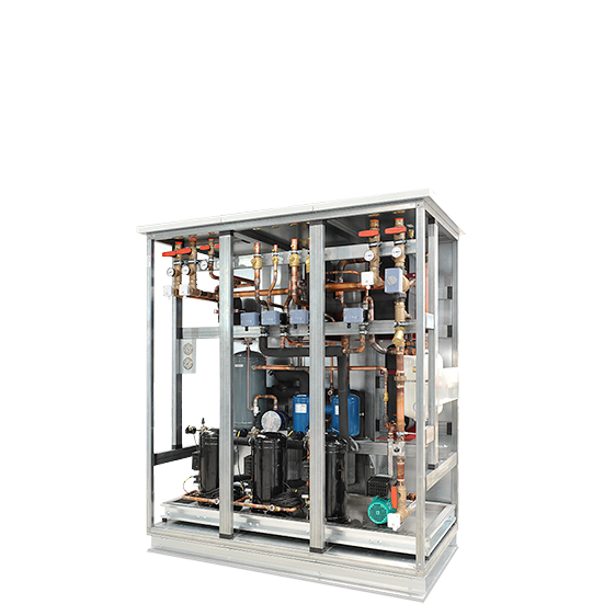 EcoCond Wärmerückgewinnungssystem mit Gegenstrom-Luft-Wasser-Wärmeübertrager und integrierter Regelung für energieeffiziente RLT‑Anlagen